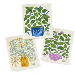 THE NEIGHBORGOODS
Set of 3 Sponge Cloths (Fresh Herbs)